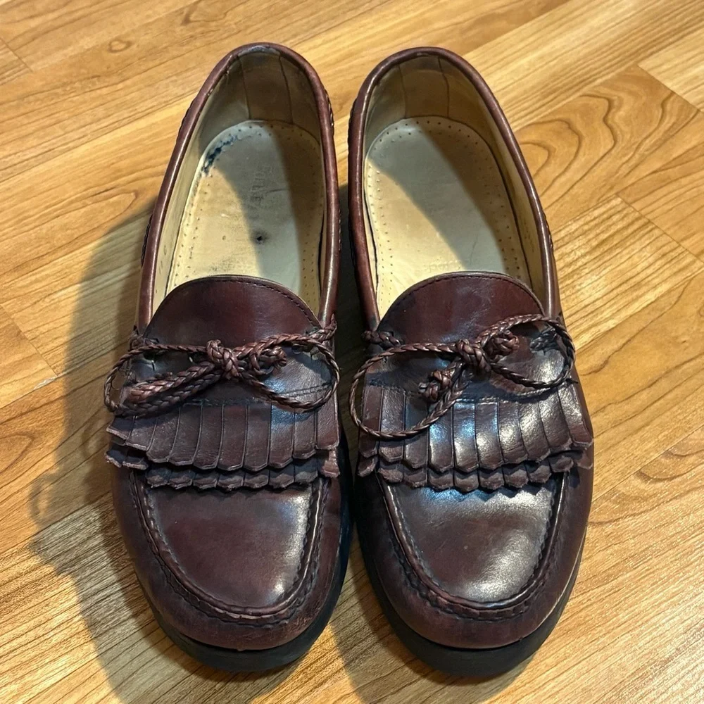 Allen Edmonds Woodstock Oxblood Red Dress Shoes Kiltie Burgundy Loafer Men 11 C
